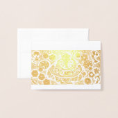 Pop kerstmis Peppermint Folie Kaarten (Voorkant met envelop)