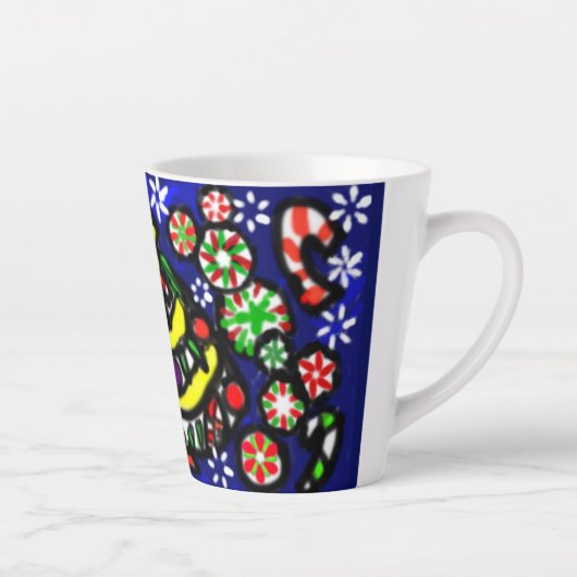 Pop kerstmis Peppermint Latte Mok (Rechts)