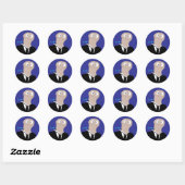 Pop kijkend naar jou ronde sticker (Vel)