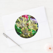 Pop Kleur Bloemen Sticker (Envelop)