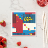 pop Koffiebeker Kunst Trendy Stijlvolle illustrati Servet (Insitu)