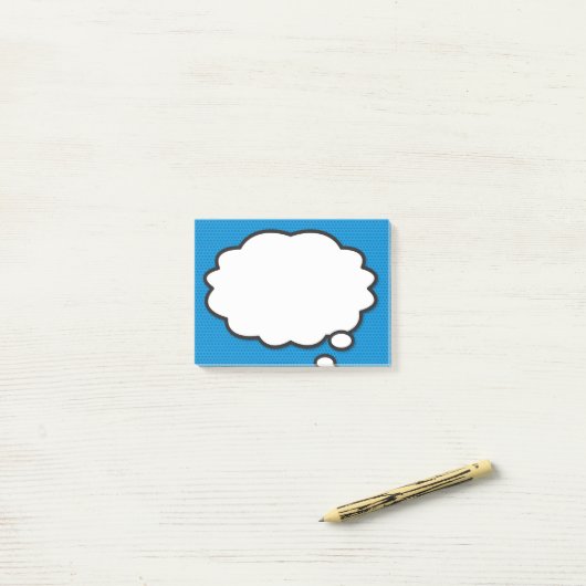 Pop komische boeken Kunst denk in bel Post-it® Notes (Op bureau)