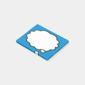 Pop komische boeken Kunst denk in bel Post-it® Notes (Schuin)