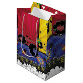 Pop komische boeken Kunst van Birthday Medium Cadeauzakje (Voorkant Gekanteld)