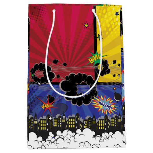 Pop komische boeken Kunst van Birthday Medium Cadeauzakje (Voorkant)