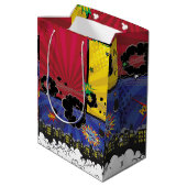 Pop komische boeken Kunst van Birthday Medium Cadeauzakje (Achterkant Gekanteld)