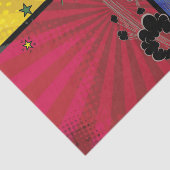 Pop komische boeken Kunst van Birthday Tissuepapier (Detail)