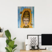 Pop koningin Surrealisme Poster (Thuiskantoor)