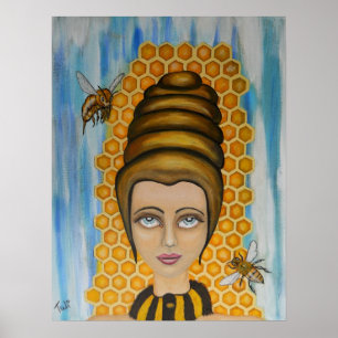 Pop koningin Surrealisme Poster