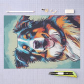 Pop Kunst: Australian Shepherd Decoupage Tissuepapier (Craft)