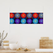Pop Kunst Basketball Panorama Poster (Keuken)