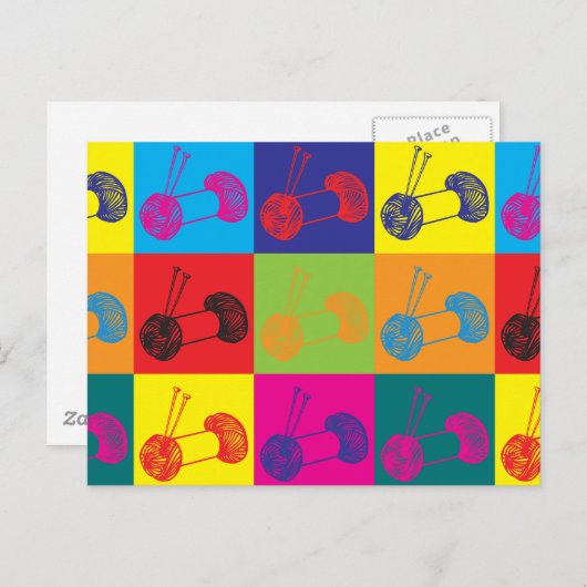 Pop kunst briefkaart (Voorkant / Achterkant)