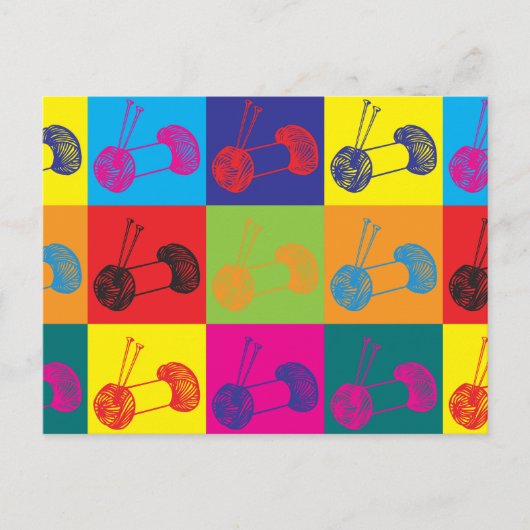 Pop kunst briefkaart (Voorkant)