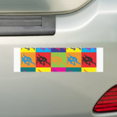 Pop kunst bumpersticker (Op auto)