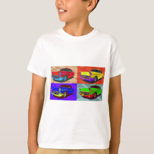 Pop kunst Chevy Belair illustratie T-shirt