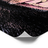 Pop Kunst Chimpansee Trekken Tongue uit Poster (Hoek)