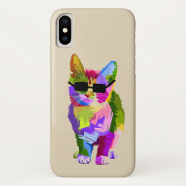 Pop Kunst coole kattenkattenkattenkunst Case-Mate iPhone Case