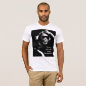 Pop Kunst die Monkey Shakespeare denkt citeert Man T-shirt (Voorkant volledig)