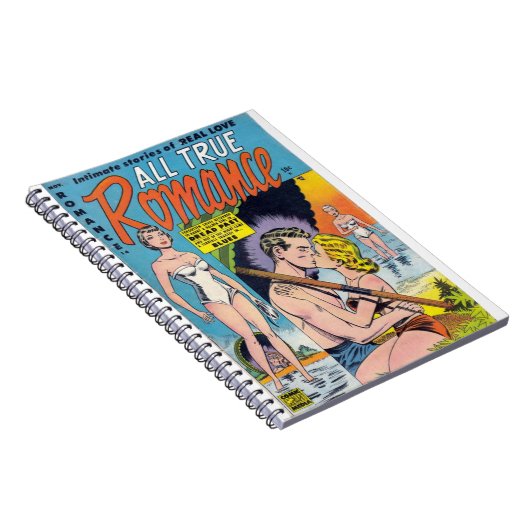 Pop Kunst - Echte liefde - Romance  strips Notitieboek (Rechterzijde)