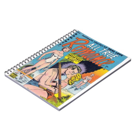 Pop Kunst - Echte liefde - Romance strips Notitieboek (Linkerzijde)