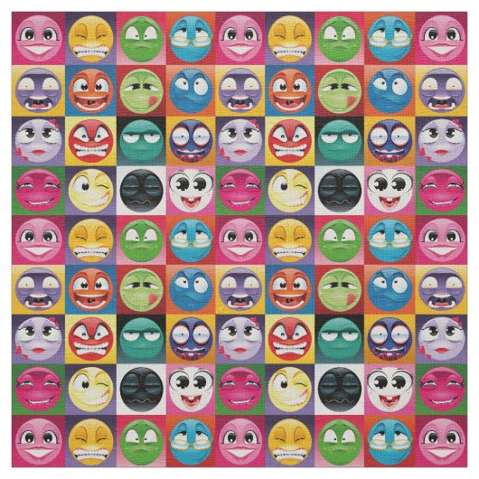 pop kunst emoji stof (Swatch)