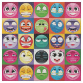 pop kunst emoji stof (Close Up)