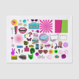 Pop Kunst en Comic Afbeeldingen Decoupage Papier