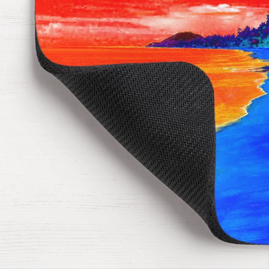 Pop Kunst Exotic Beach Palm Trees Muismat (Hoek)