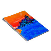 Pop Kunst Exotic Beach Palm Trees Notitieboek (Rechterzijde)