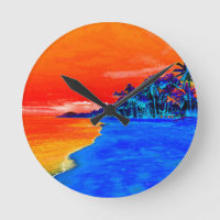 Pop Kunst Exotic Beach Palm Trees