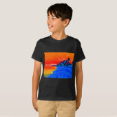 Pop Kunst Exotic Beach Palm Trees T-shirt (Voorkant volledig)