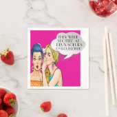 Pop Kunst Feest of Zakelijke Cocktailservetten Servet (Insitu)