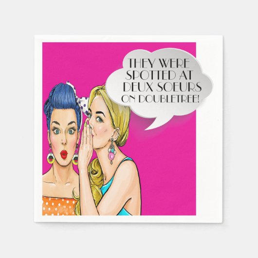 Pop Kunst Feest of Zakelijke Cocktailservetten Servet (Voorkant)