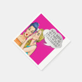 Pop Kunst Feest of Zakelijke Cocktailservetten Servet (Hoek)