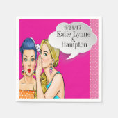 Pop Kunst Feest of Zakelijke Cocktailservetten Servetten (Voorkant)