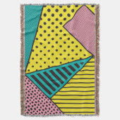 Pop kunst, geometrisch, vet krabbels deken (Voorkant Verticaal)