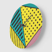 Pop kunst, geometrisch, vet krabbels grote klok (Hoek)