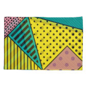 Pop kunst, geometrisch, vet krabbels kussensloop (Achterkant)