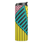 Pop kunst, geometrisch, vet krabbels thermosbeker (Gedraaid links)