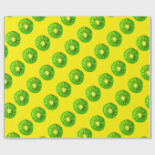 Pop kunst heldere kiwi - waterverf cadeaupapier (Vlak)