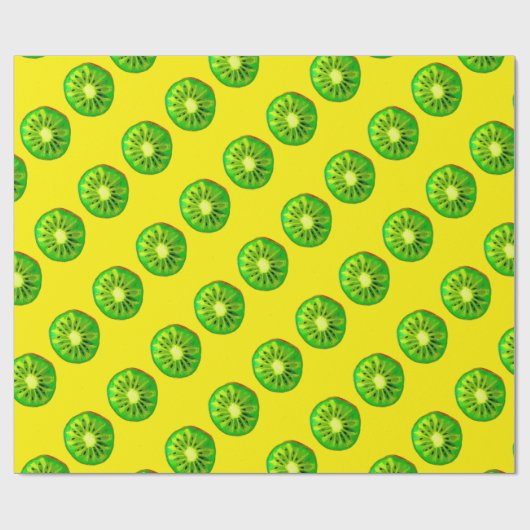 Pop kunst heldere kiwi - waterverf cadeaupapier (Vlak)