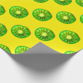 Pop kunst heldere kiwi - waterverf cadeaupapier (Hoek)
