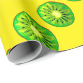 Pop kunst heldere kiwi - waterverf cadeaupapier (Rol Hoek)