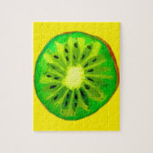 Pop kunst heldere kiwi - waterverf legpuzzel (Verticaal)