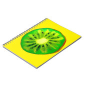 Pop kunst heldere kiwi - waterverf notitieboek (Linkerzijde)