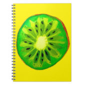 Pop kunst heldere kiwi - waterverf notitieboek (Voorkant)