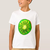 Pop kunst heldere kiwi - waterverf t-shirt (Voorkant)