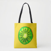Pop kunst heldere kiwi - waterverf tote bag (Voorkant)