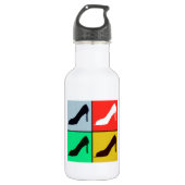 Pop Kunst-hiel-pompen Waterfles (Voorkant)