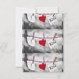 Pop Kunst Ik hou van je Kaart